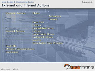 Course main menu