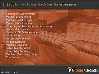 Course main menu