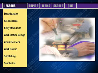 Course screen