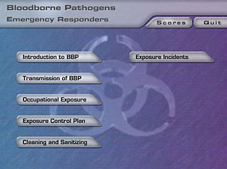 Course main menu