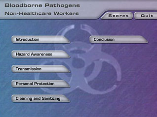 Course main menu