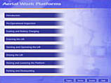 Course screen