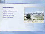 Course screen
