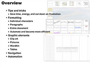 Course screen