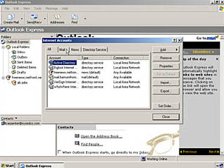 Course main menu