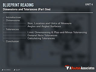 Course Main menu