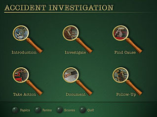 Course Main menu