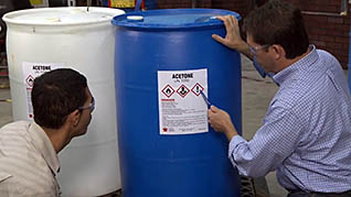 Hazardous chemicals, gases, hazmat, and safety data sheets training