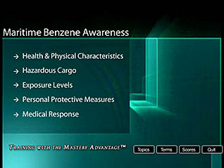 Course Main menu