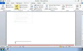 Course screen